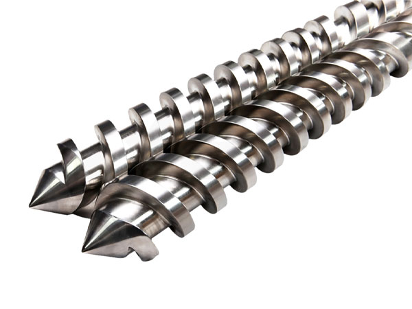 Instalación del cilindro de doble tornillo del extrusor
