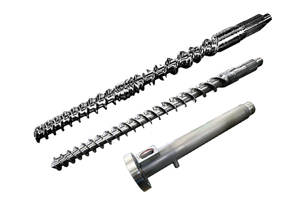 Tornillo y barril para máquina de caucho.